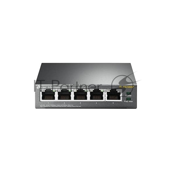 Коммутатор TP-Link SMBTL-SG1005P 5-портовый гигабитный настольный коммутатор с 4 портами PoE SMB 56W