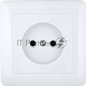 Розетка WESSEN RS10-132-BХИТ белый 1-я б/з 10А скрытый монтаж