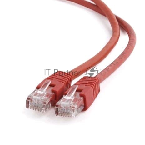 Патч-корд UTP Cablexpert cat.6, 1м, литой, многожильный, красный