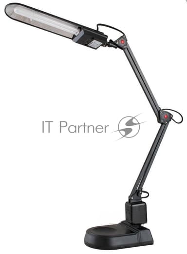Лампа настольная Camelion KD-017A С0211W черный в к-те база+струбцина
