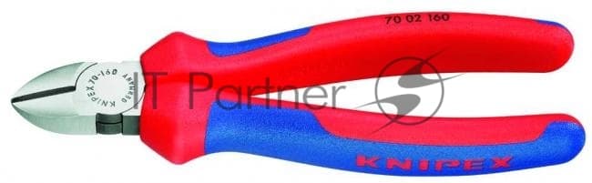 Бокорезы Knipex 7002160160 мм диагональные, ручки с двухцветными многокомпонентными чехлами