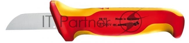 Нож кабельный KNIPEX 9852 1000V 180 мм электротехнический. инстументальная сталь,закаленная в масле.