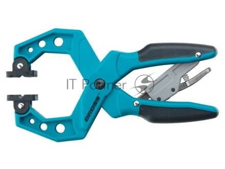 Струбцина клещеобразная Gross 20801 1–1/2"/38 мм пластиковый корпус,храповый механизм жесткой фикс