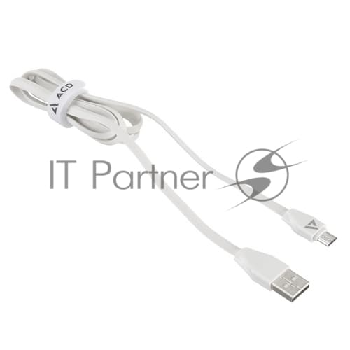 Кабели USB ACD-Life MicroUSB ; USB-A TPE, 1м, белый (ACD-U920-M1W)