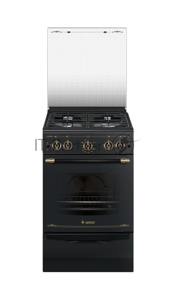 Плита газовая Gefest ПГ 5100-02 0187 черный, конфорок 4 шт, духовка 52 л, 50 см x 85 см x 58.5 см