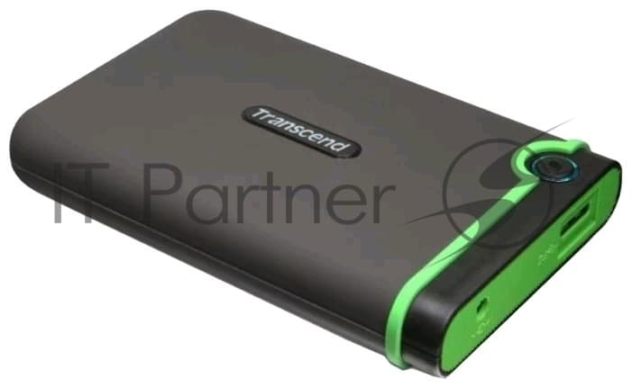 Внешний HDD 2.5" Transcend StoreJet 25M3, 2TB, USB 3.2 Gen 1 Type-A, 5400 rpm, зеленый