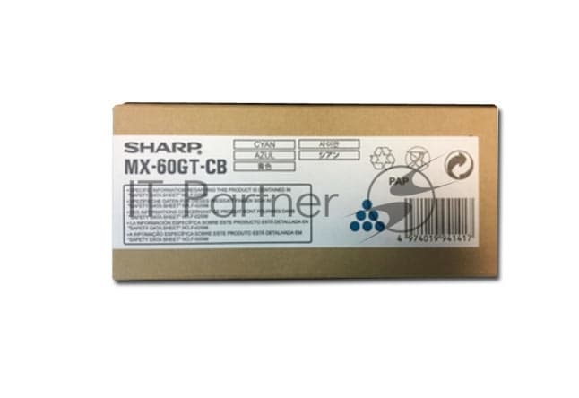 Картридж лазерный голубой Sharp Sphinx/Phoenix/Griffin (12K) MX60GTCB/MX61GTCB