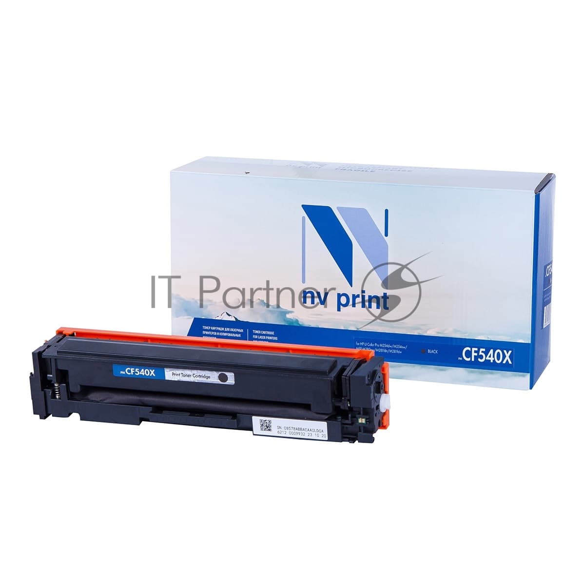 -/ Тонер-картридж NVP NV-CF540X Black для HP Color LaserJet Pro M254dw/ M254nw/ M280nw/ M281fdn/ M281fdw (3200k)