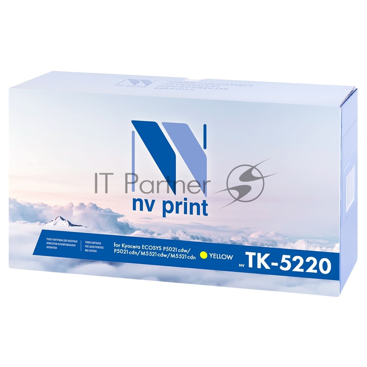 -/ Тонер-картридж NVP NV-TK-5220 Yellow для Kyocera Ecosys M5521cdn/ M5521cdw/ P5021cdn/ P5021cdw (1200k)