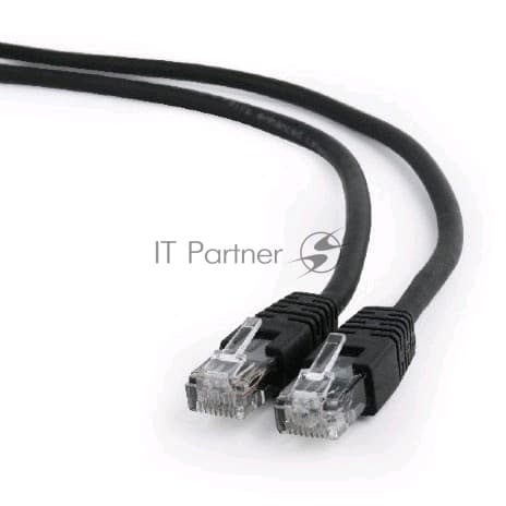 Патч-корд UTP Cablexpert cat.6, 0.5м, литой, многожильный, черный