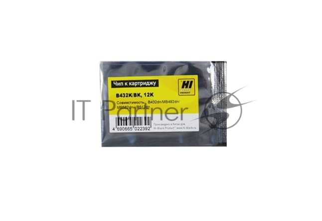 Чип Hi-Black к картриджу OKI B432/B512/MB492/MB562 BK, 12K