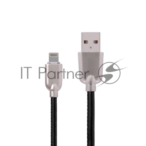 Кабели USB ACD USB кабель ACD-Allure Lightning ; USB-A Кожа, 1м, черный (ACD-U926-P5B)