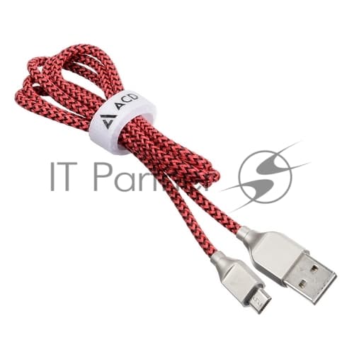 Кабели USB ACD USB кабель ACD-Titan MicroUSB ; USB-A Нейлон, 1м, красно-черный (ACD-U927-M1R)