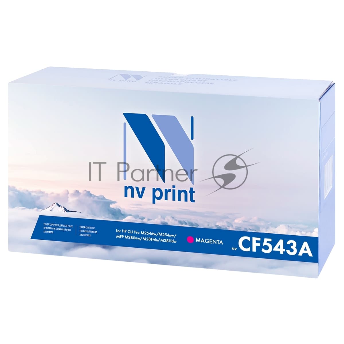 -/ Тонер-картридж NVP NV-CF543A Magenta для HP Color LaserJet Pro M254dw/ M254nw/ M280nw/ M281fdn/ M281fdw (1300k)