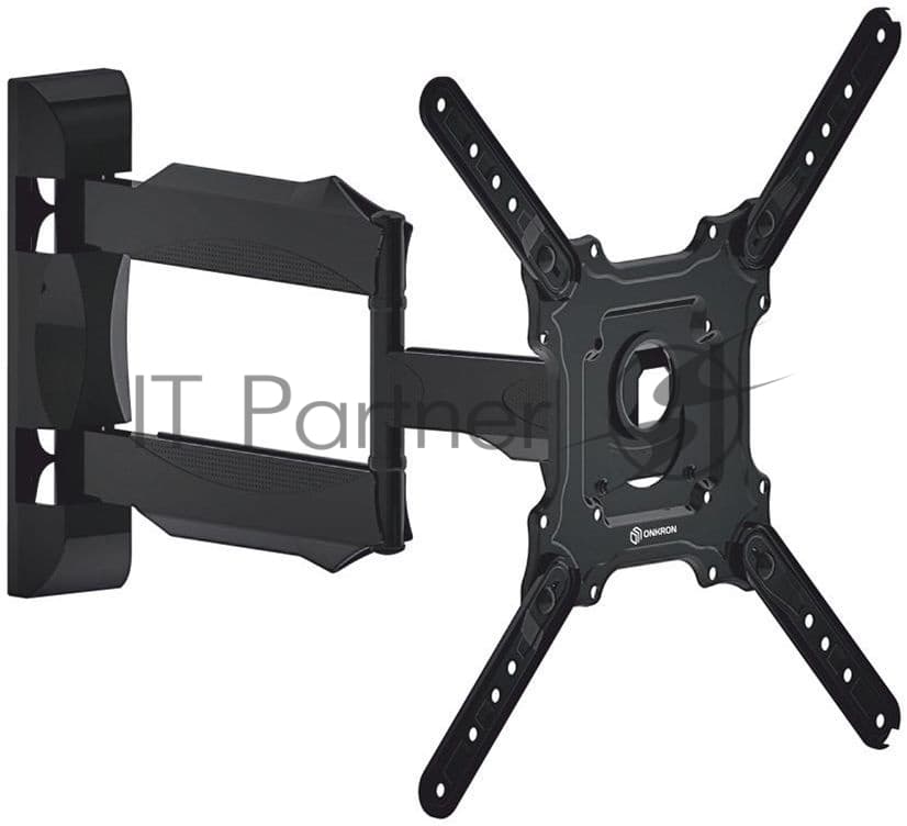 Кронштейн ONKRON/32-55" макс. 400x400, 2 колена, наклон -5º+8º, поворот 180º макс, от стены 55-500мм, белый