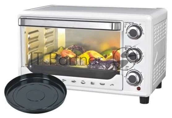 Мини-печь Sakura SA-7000WP 27л, духовка 1500Вт, механ.управление, белый
