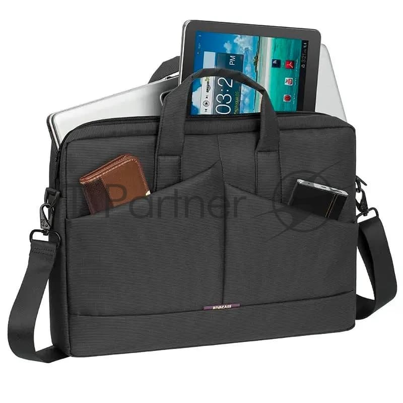 Сумка для ноутбука 15,6” Riva Case 8731 серый, полиэстер