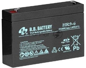 Аккумулятор B.B. Battery HR9-6 (6V, 9Ah) для UPS
