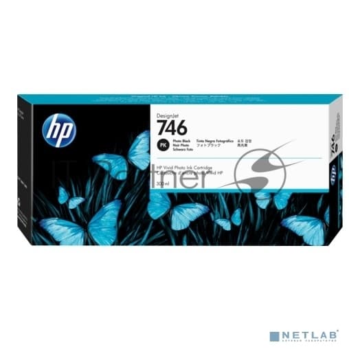 Картридж Cartridge HP 746 для DesignJet Z6/Z9+ series, черный фото (300мл)