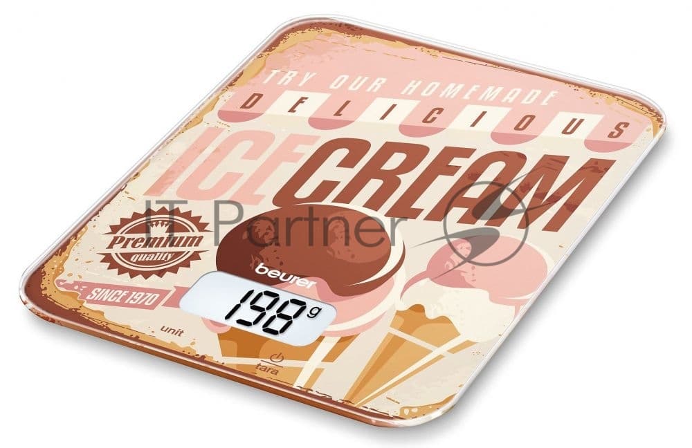 Весы кухонные Beurer KS19 Ice Cream макс. вес: 5 кг, рисунок