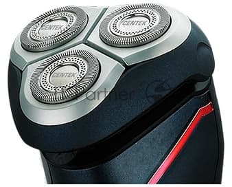 Электробритва Centek CT-2171 (черный) ротор 3D, влажное бритье, 3 плав.головки, 2-ные лезвия, до 50 мин раб