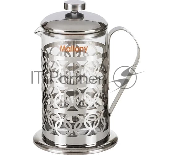 Френч-пресс MALLONY OLIMPIA, 800 мл, из жаропрочного стекла, в корп из нерж ст, T046-800ML