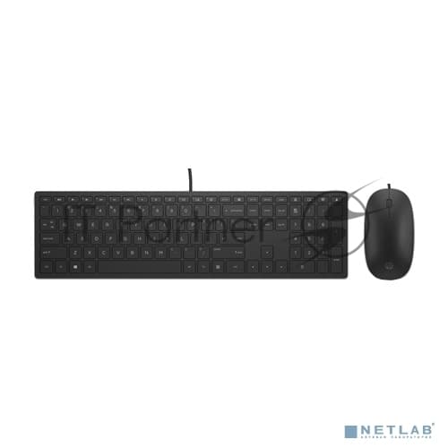 Комплект клавиатура+мышь HP Pavilion 400 проводной, USB, 1200 DPI, чёрный