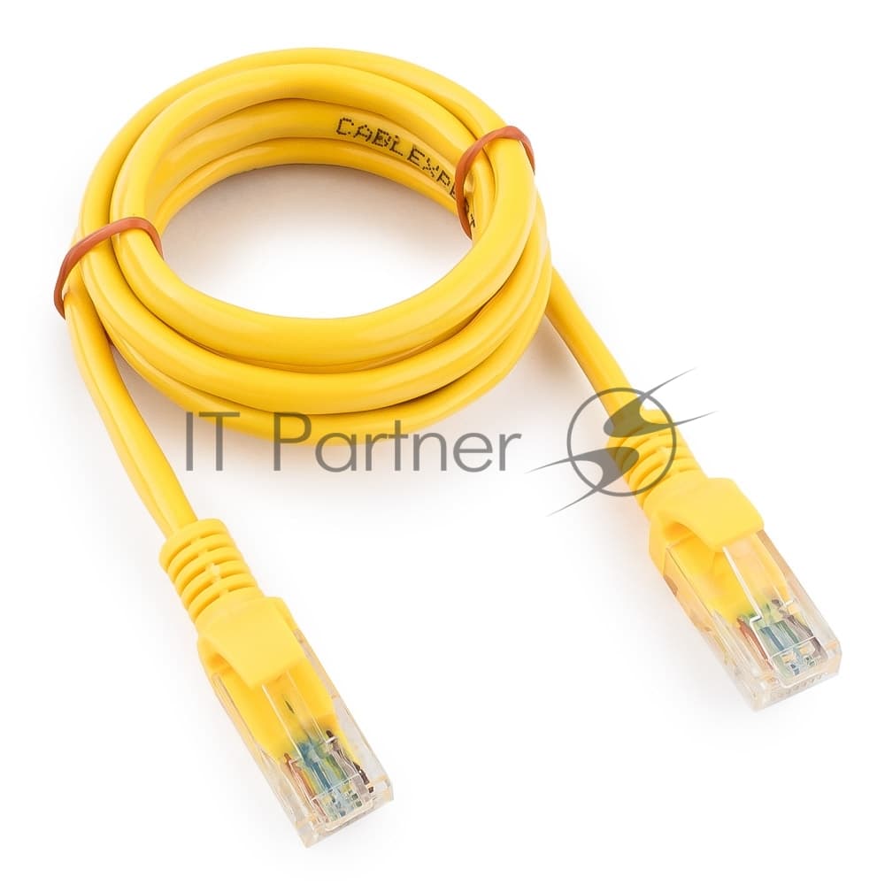Патч-корд медный UTP Cablexpert PP10-1M/Y кат.5e, 1м, литой, многожильный, желтый