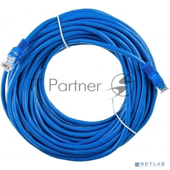 Патч-корд UTP Cablexpert PP12-20M/B cat.5e, 20м, литой, многожильный, синий