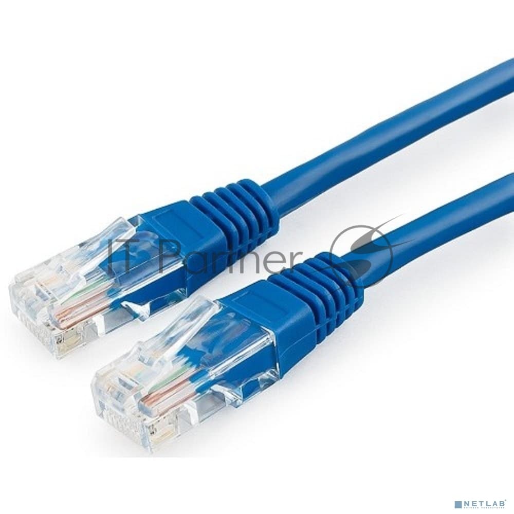 Патч-корд медный UTP Cablexpert PP10-1M/B cat.5e, 1м, литой, многожильный, синий