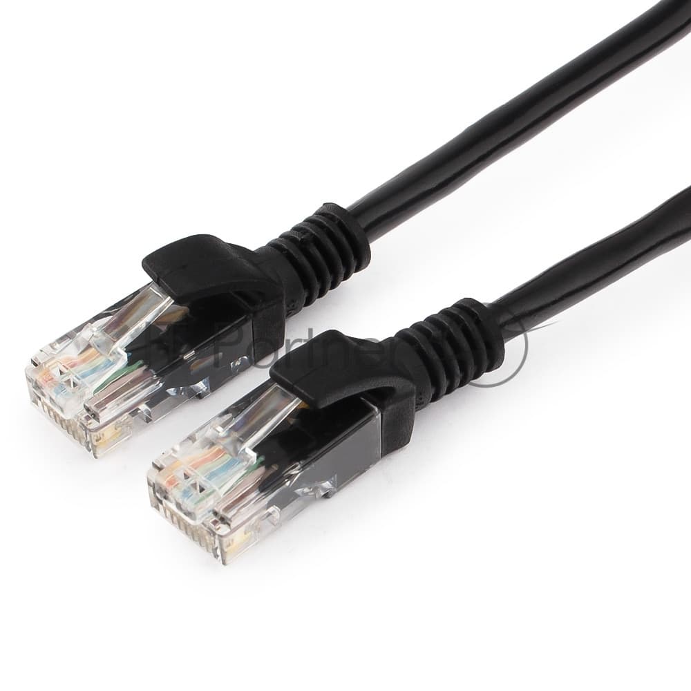 Патч-корд UTP Cablexpert PP12-10M/BK кат.5e, 10м, литой, многожильный, черный