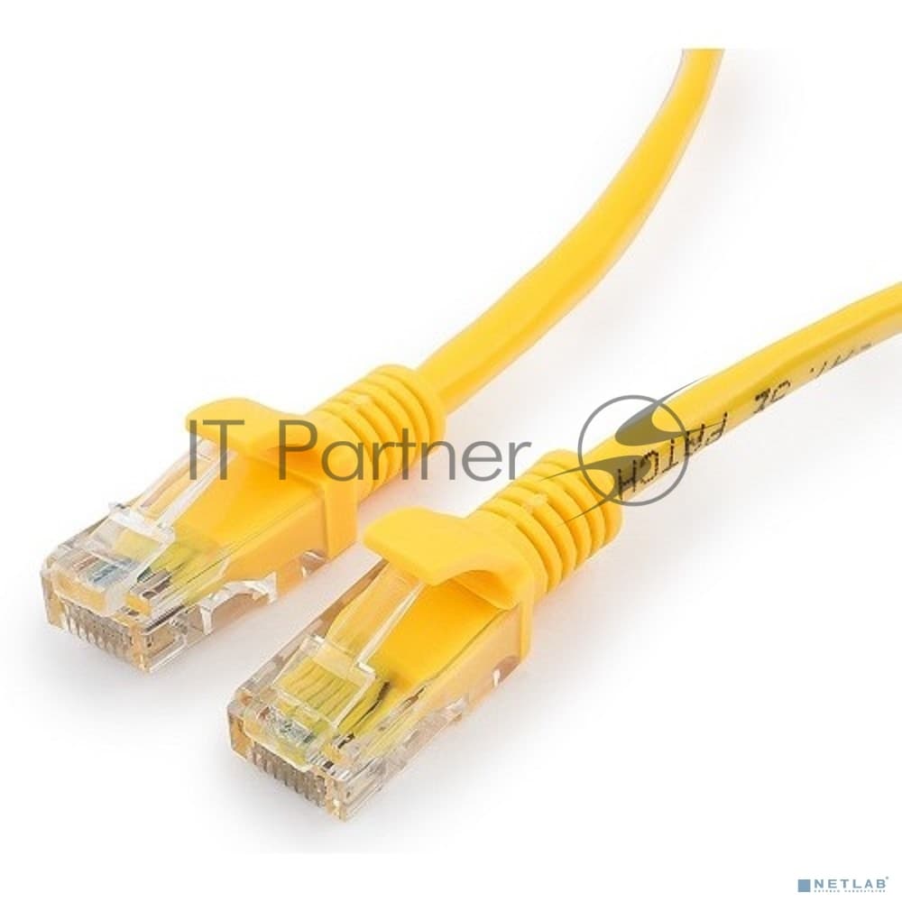 Патч-корд медный UTP Cablexpert PP10-0.25M/Y cat.5e, 0.25 м, литой, многожильный, желтый