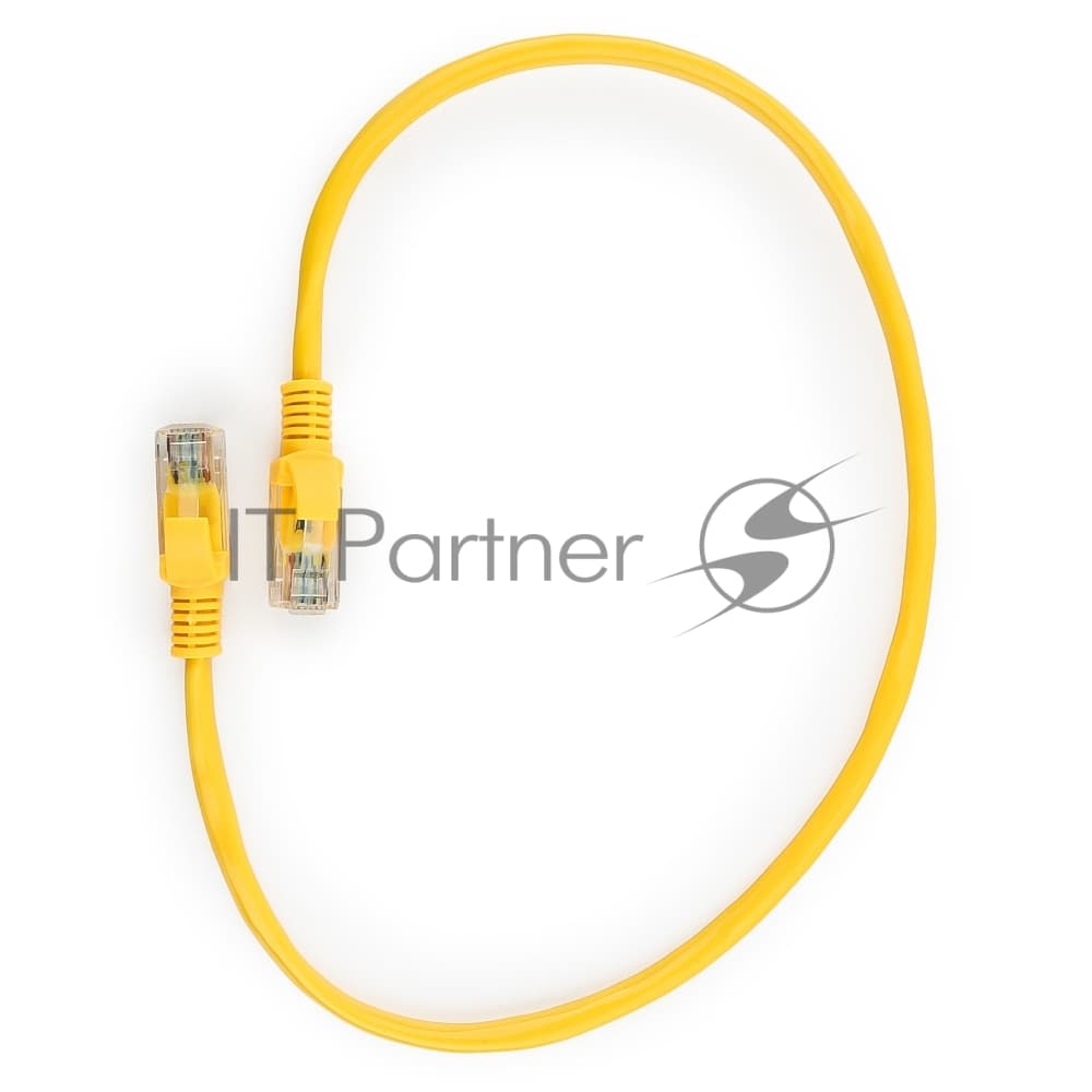 Патч-корд медный UTP Cablexpert PP10-0.5M/Y cat.5e, 0.5м, литой, многожильный, желтый