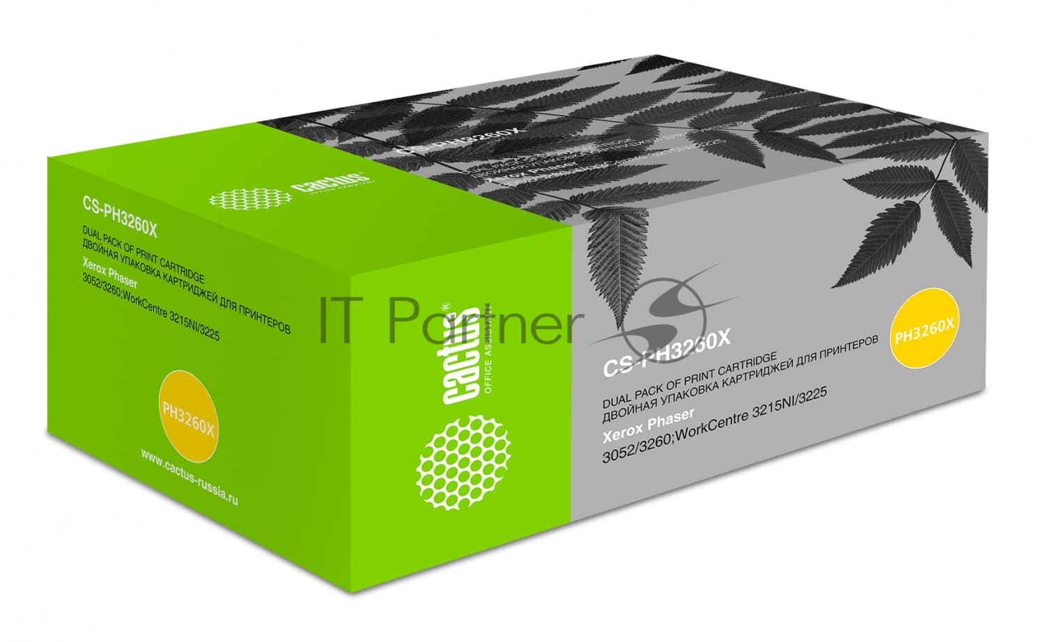 -/ Картридж лазерный Cactus CS-PH3260X 106R02782 черный (6000стр.) для Xerox Ph 3052/3052NI/3260