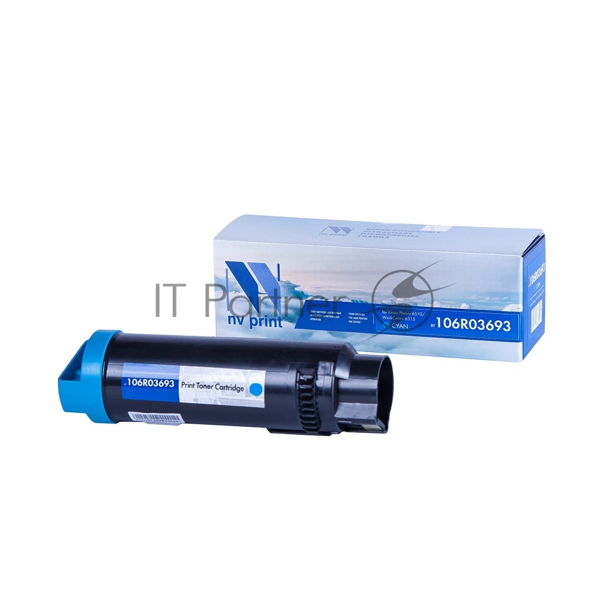 -/ Тонер-картридж NVP NV-106R03693 Cyan для Xerox Phaser 6510/WorkCentre 6515 (4300k)