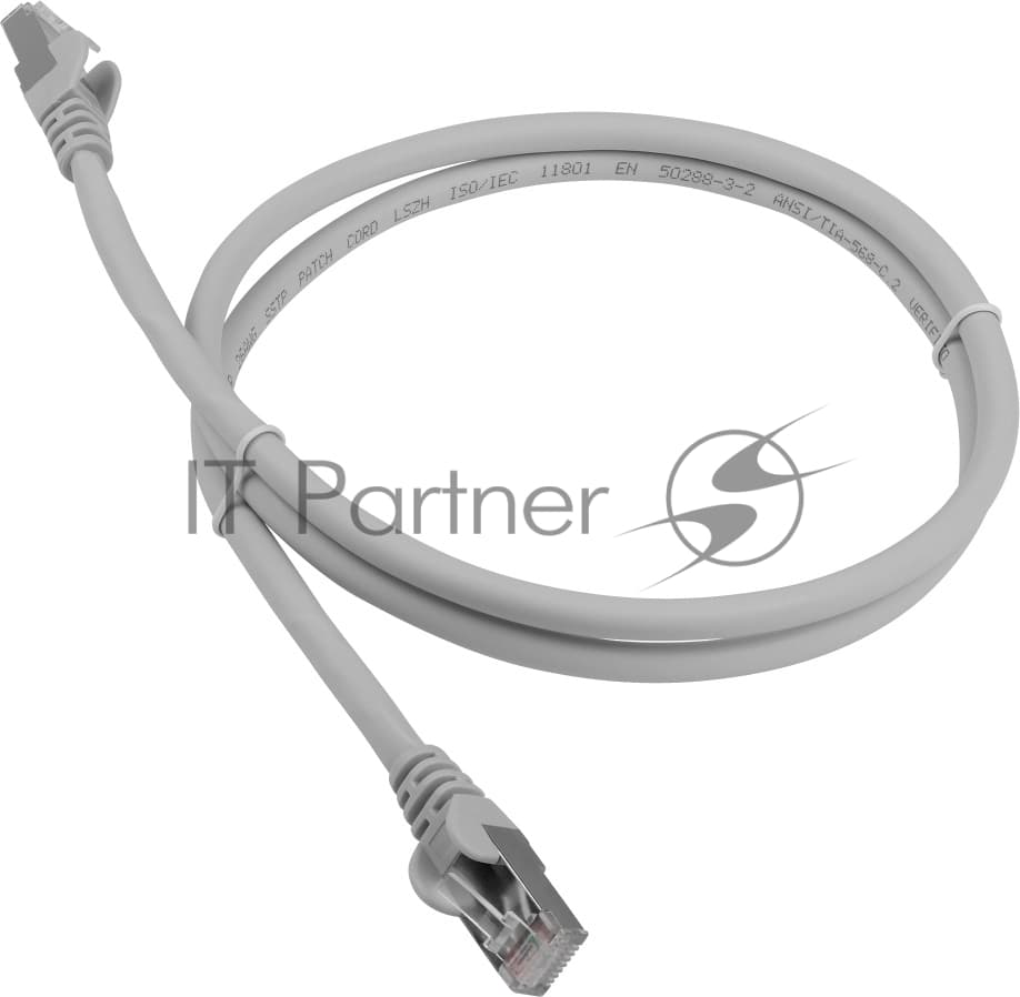 Патч-корд Патч-корд LANMASTER LSZH FTP кат.6A, 0.5 м, серый