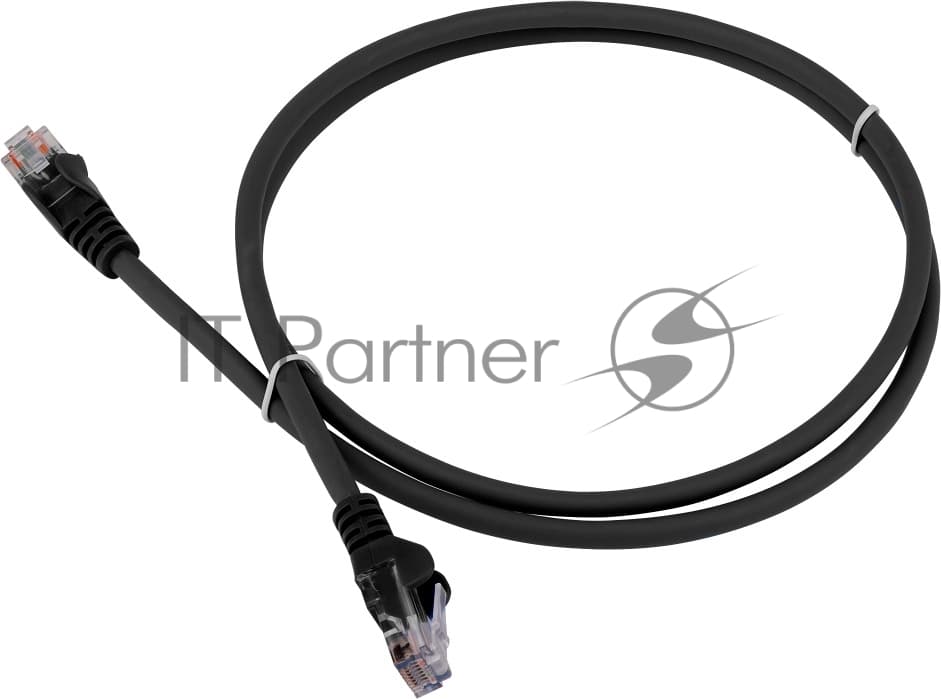 Патч-корд Lanmaster LAN-PC45/U6-2.0-BK UTP RJ-45 вил.-вилка RJ-45 кат.6 2м черный LSZH (уп.:1шт)