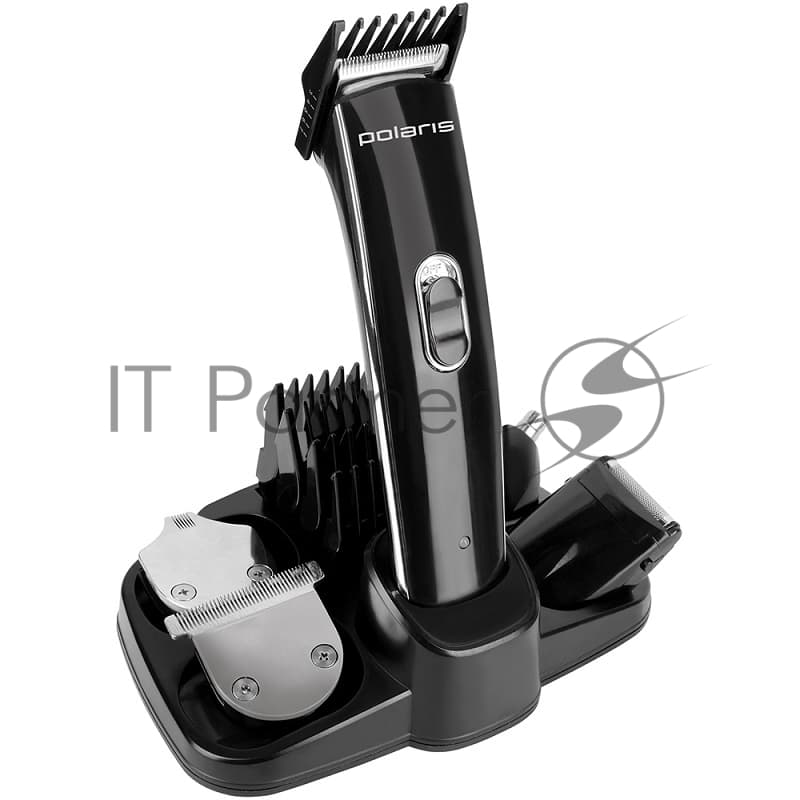 Машинка для стрижки Polaris PHC 3015RC черный (насадок в компл:9шт)