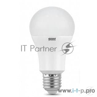 Лампа светодиодная Gauss 23212 LED Elementary A60 12W E27 1130lm 3000K 1/10/50 0