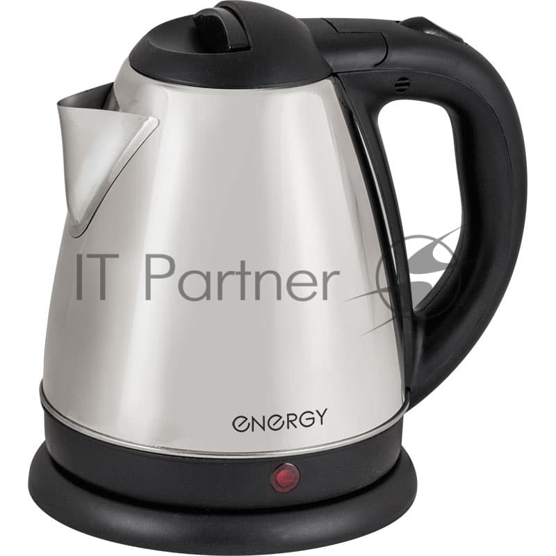 Электрочайник Energy E-212 серебристый, 1.2 л, 1500 Вт, скрытый нагревательный элемент