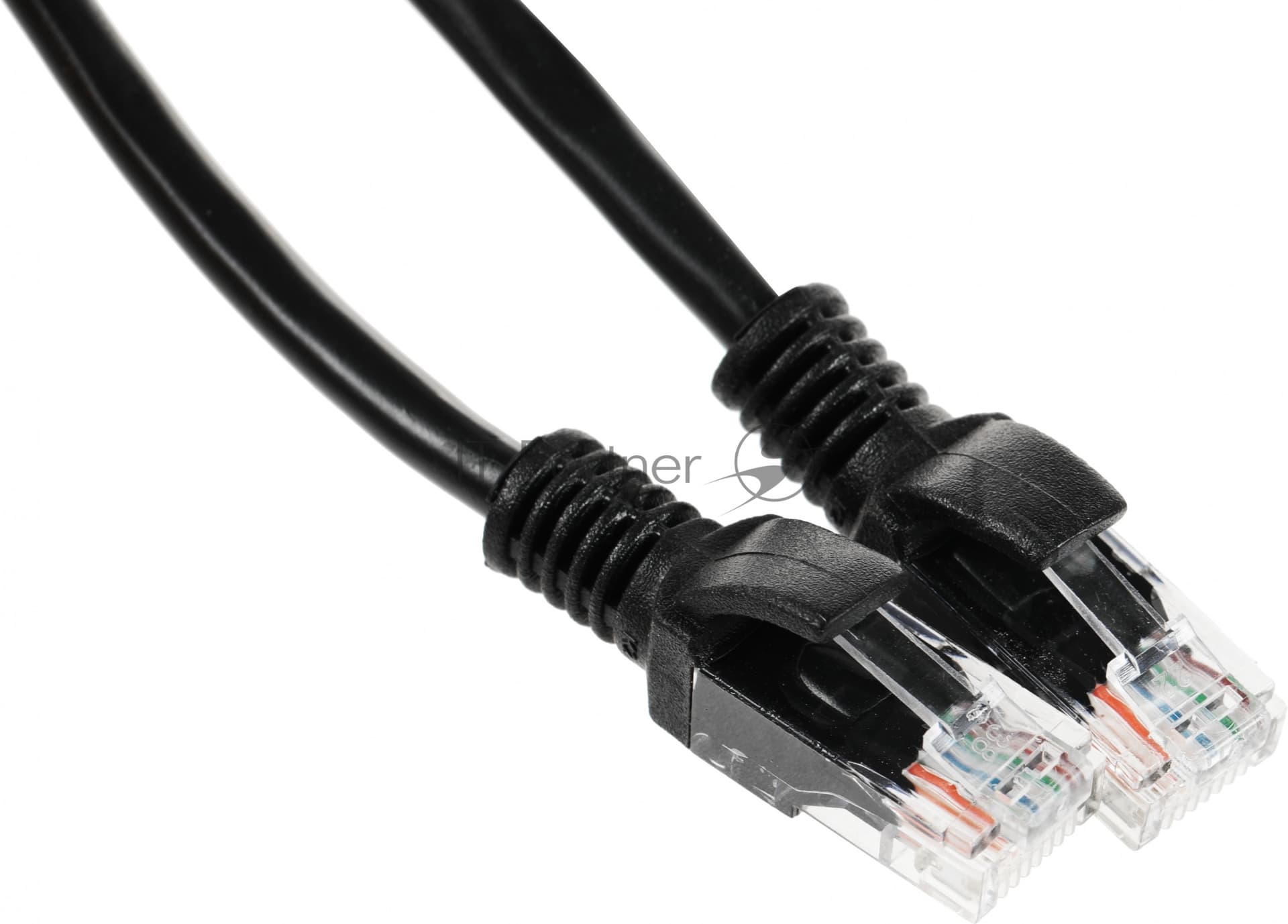 Патч-корд UTP Cablexpert PP12-3M/BK 5e, 3м, литой, многожильный, черный