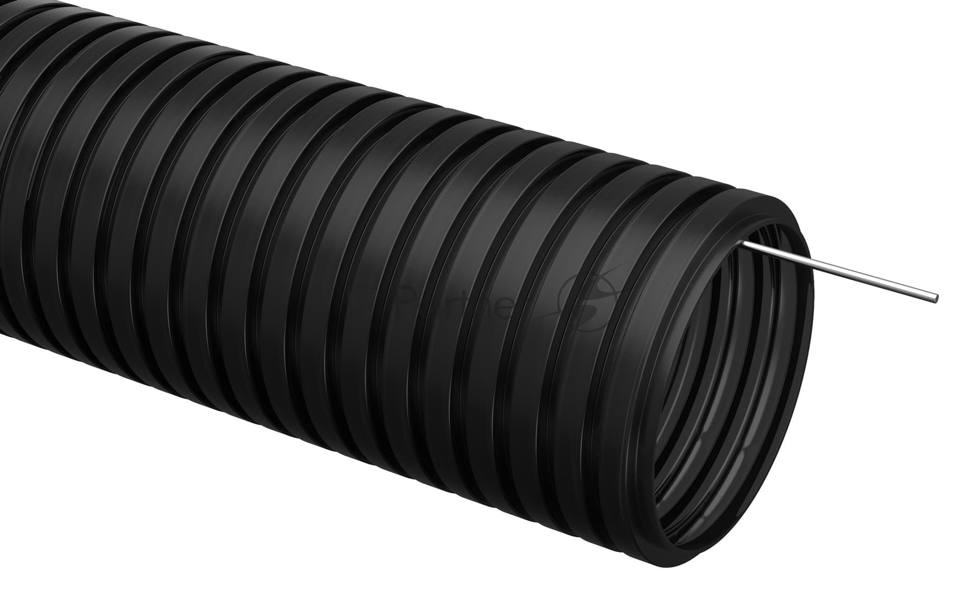 Труба гофр. IEK CTG20-16-K02-050-1 ПНД d 16 с зондом (50 м) черный