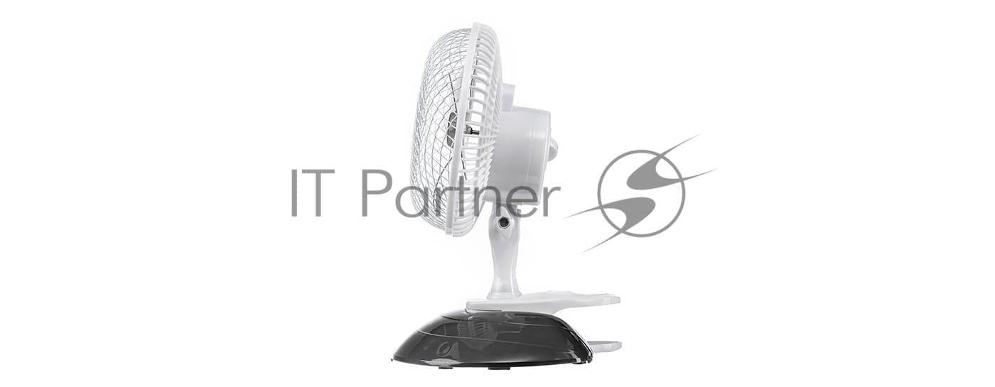 Вентилятор Centek CT-5003 серый/белый, настольный, 20 Вт, 2 скорости, 15 см