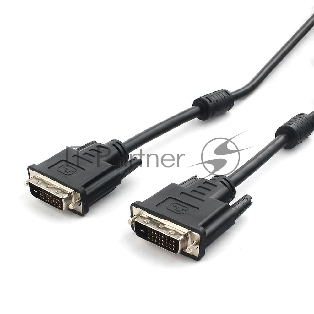 Cablexpert, Кабель DVI-D dual link 25M/25M, экран, феррит.кольца, CCS, 1.8м, черный, пакет (CC-DVI2L-BK-6)