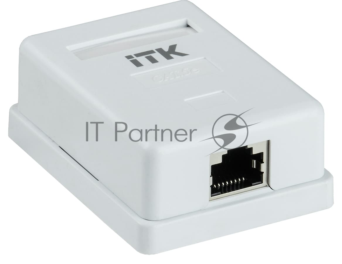 ITK Настенная инф. розетка RJ45 кат. 5E FTP 1-порт