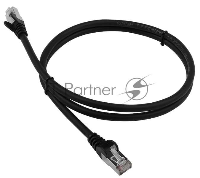 Патч-корд Lanmaster LAN-PC45/S6-3.0-BK FTP RJ-45 вил.-вилка RJ-45 кат.6 3м черный LSZH (уп.:1шт)
