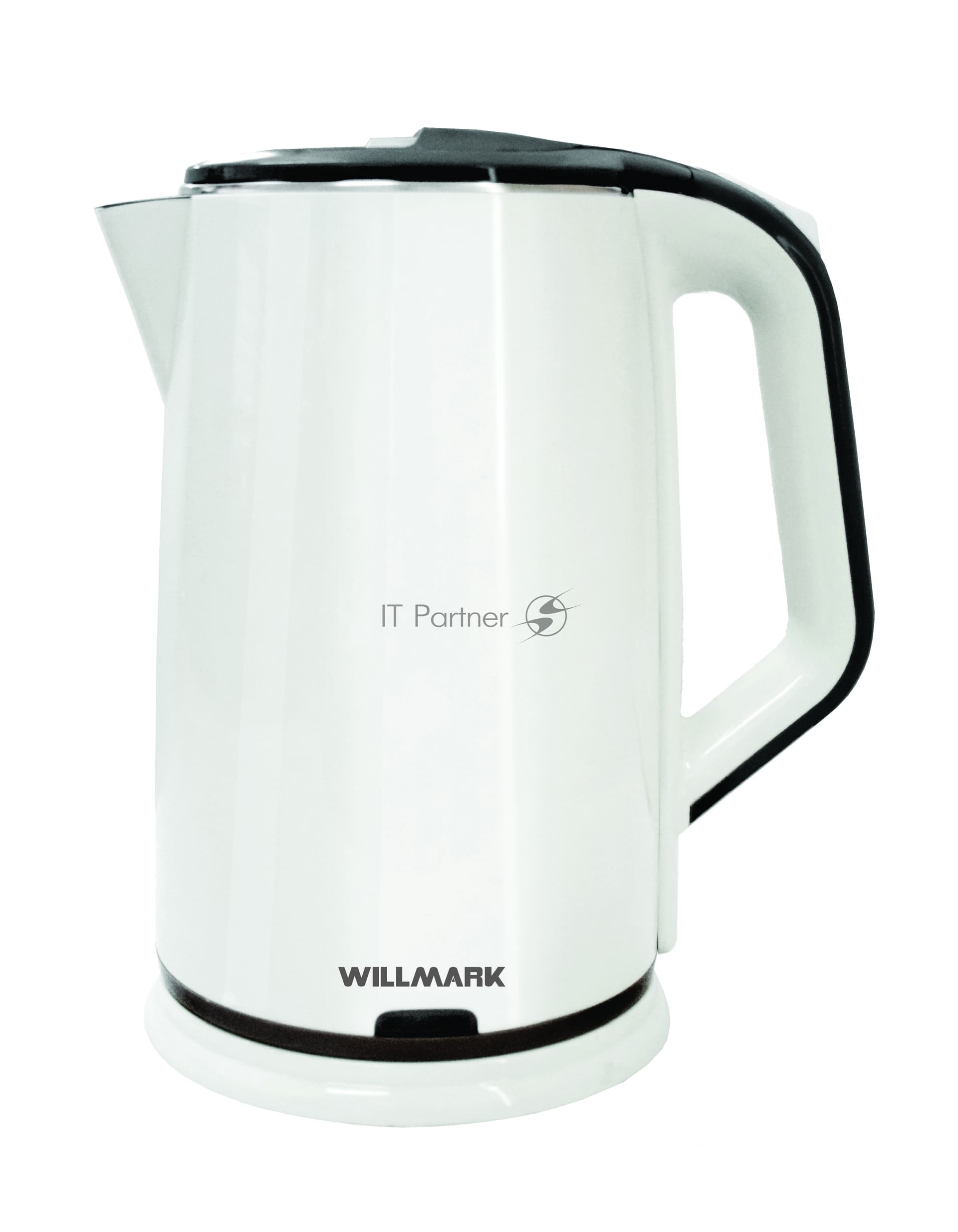 Чайник электрический Willmark WEK-2012PS белый/черный, 2.0 л, 2000 Вт