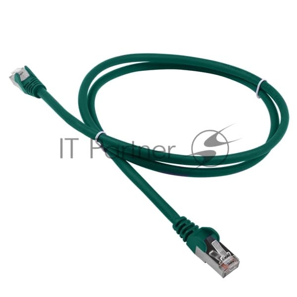 Патч-корд Lanmaster LAN-PC45/S5E-1.0-GN FTP RJ-45 вил.-вилка RJ-45 кат.5E 1м зеленый LSZH