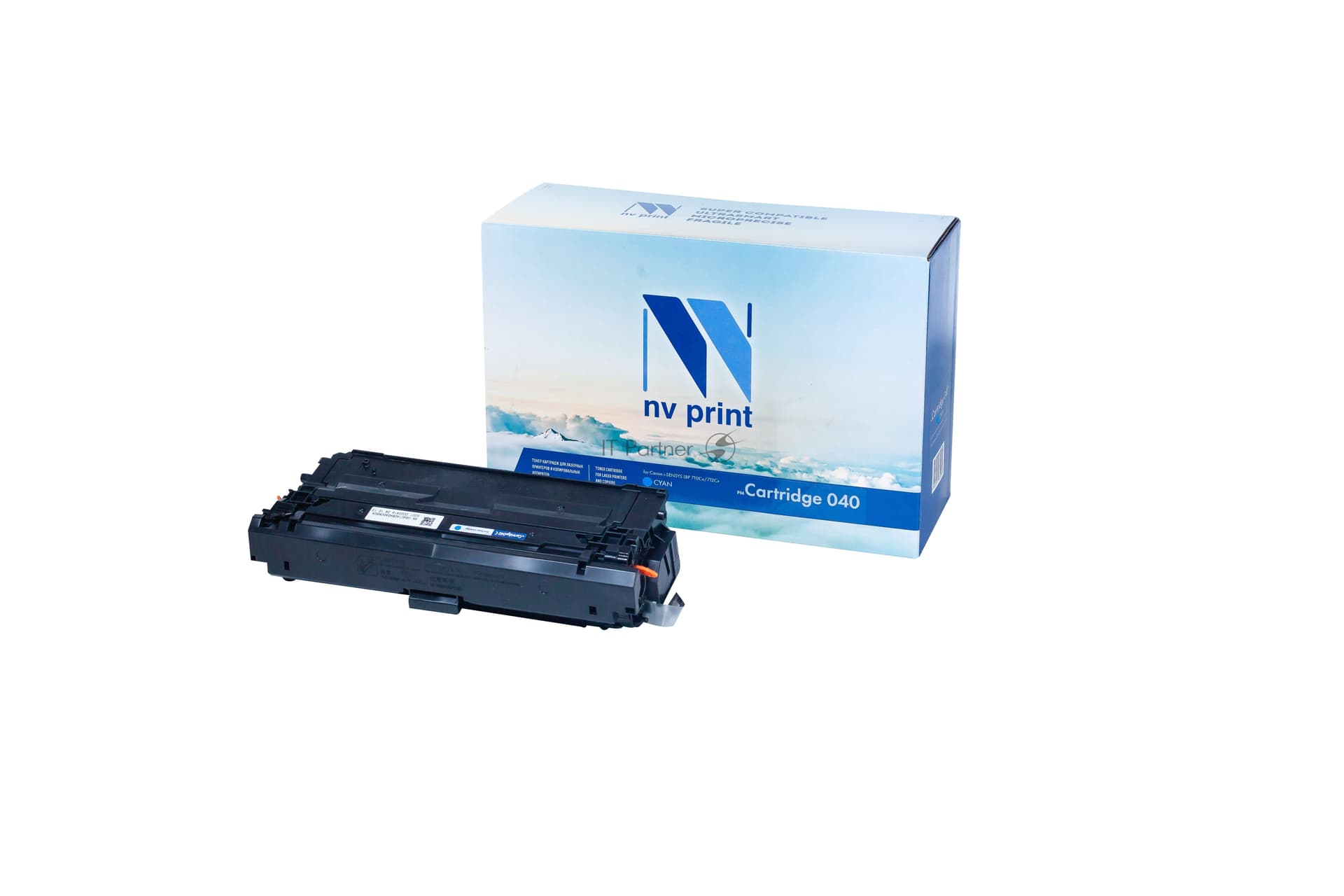 -/ Тонер-картридж NVP NV-040 Cyan для Canon i-SENSYS LBP 710Cx/712Cx (5400k)