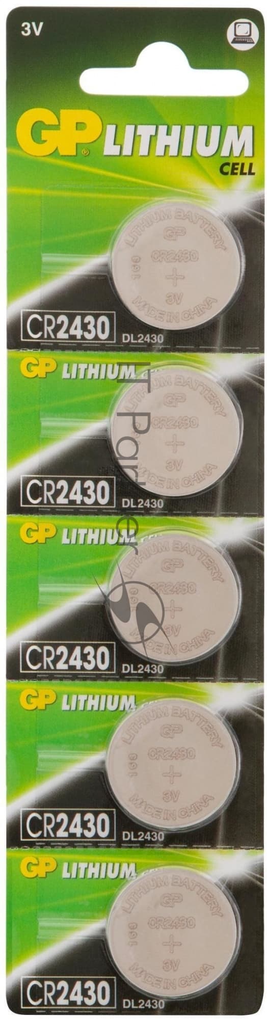 Литиевая дисковая батарейка GP Lithium CR2430 - 1 шт. в блистере